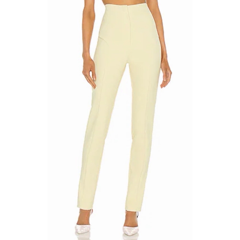 Paris Georgia NWT Stovepipe Tight Trousers in Post It Yellow Riding Pants XS
